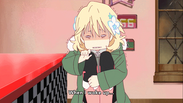 Anime Girl Sneeze With Cold GIF
