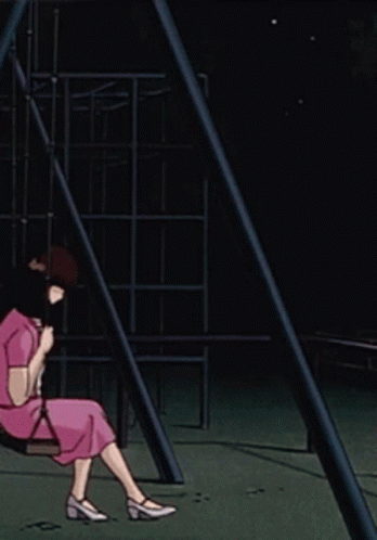 Anime Girl Swinging Left Out GIF