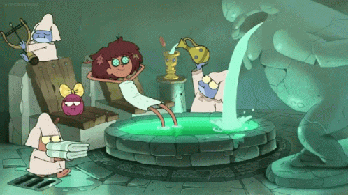 Anime Girl Time Spa GIF