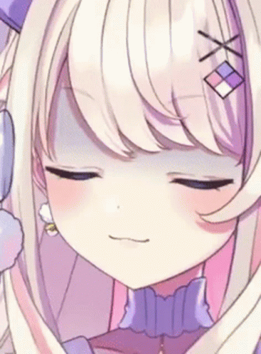 Anime Girl With Eyes Closed