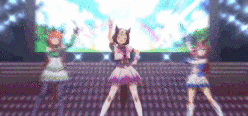 Anime Girls Dancing on Stage
