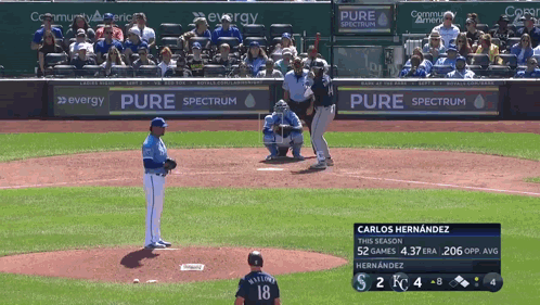 Anime Girls Hugging With Home Run Text GIF