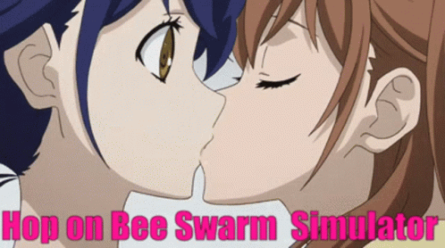 Anime Girls Kissing Hop on Bee Swarm Simulator