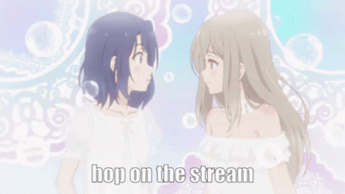 Anime Girls Kissing Hop On The Stream