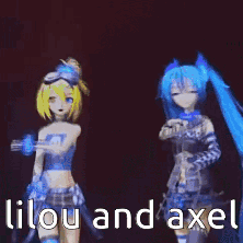 Anime Girls Lilou and Axel