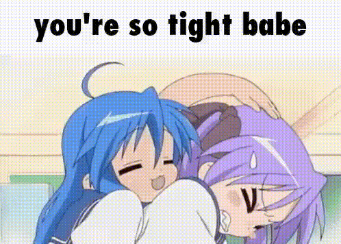 Anime Girls Lying Together Youre So Tight Babe