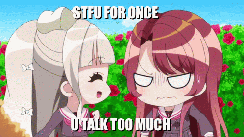 Anime Girls With Stfu Caption