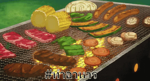 Anime Grill Cookout GIF
