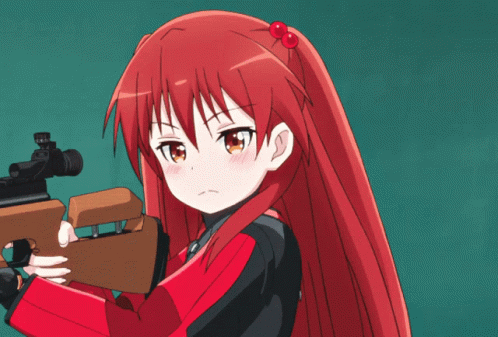 Anime Erika Meinohama Sniping Gun GIF