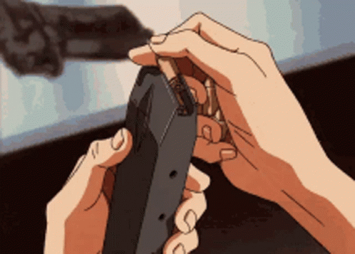 Anime Loading Magazine For Gun GIF