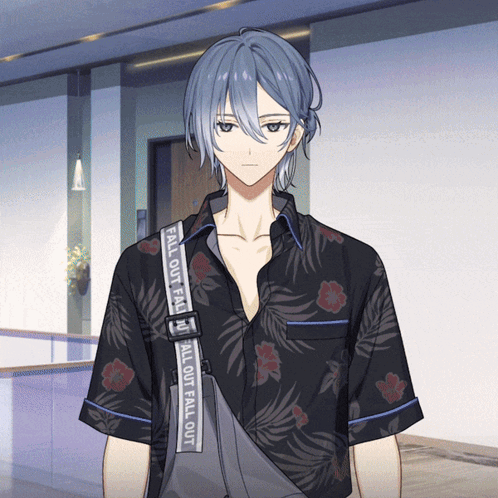 Anime Guy Fall Out GIF