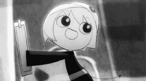 Anime Halloween Black And White GIF