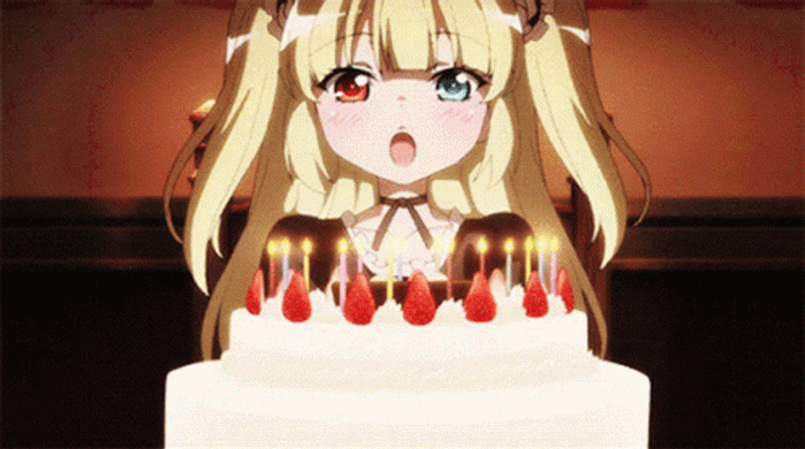 happy birthday anime chibi