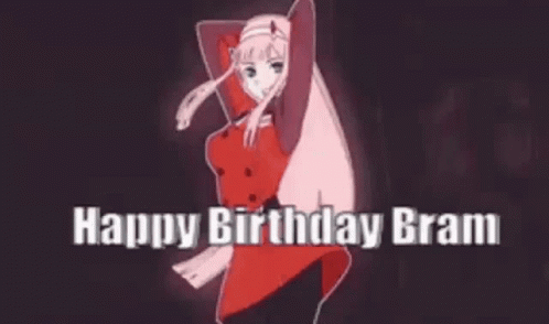 Anime Happy Birthday Bram GIF