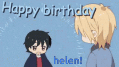 Anime Happy Birthday Helen GIF