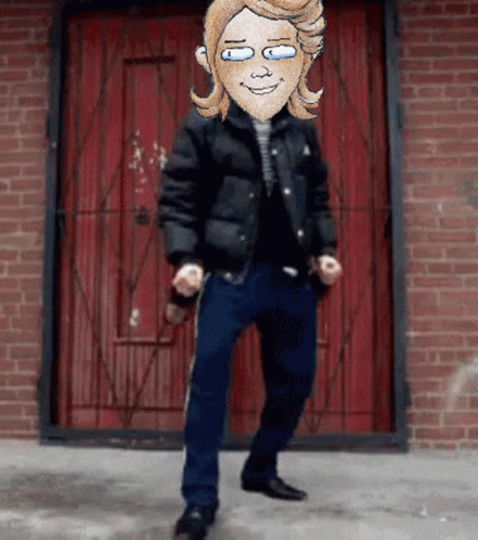 Anime Head Russian Dance GIF