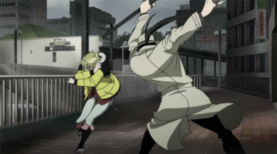 Anime Intense Fighting Space Time Ninjutsu GIF