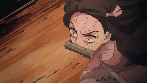 Anime Kimetsu No Yaiba Nezuko Fighting GIF
