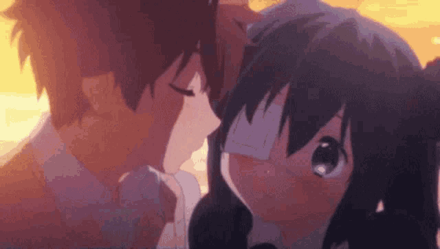 Anime Kiss Gif GIF