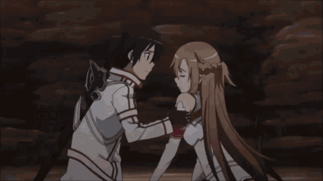 Anime Kiss Sword Art Online GIF