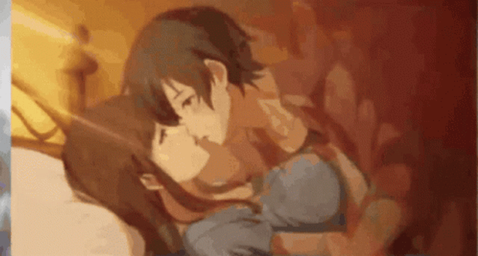 Anime Kissing 498 X 267 Gif GIF