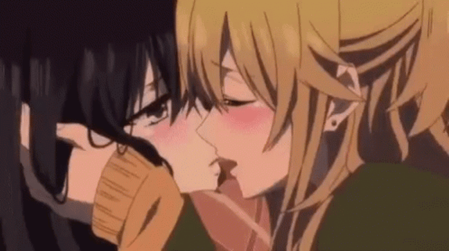 Anime Kissing 498 X 278 Gif GIF