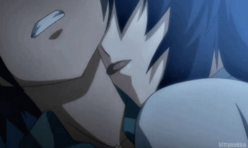 Anime Kissing 498 X 298 Gif GIF