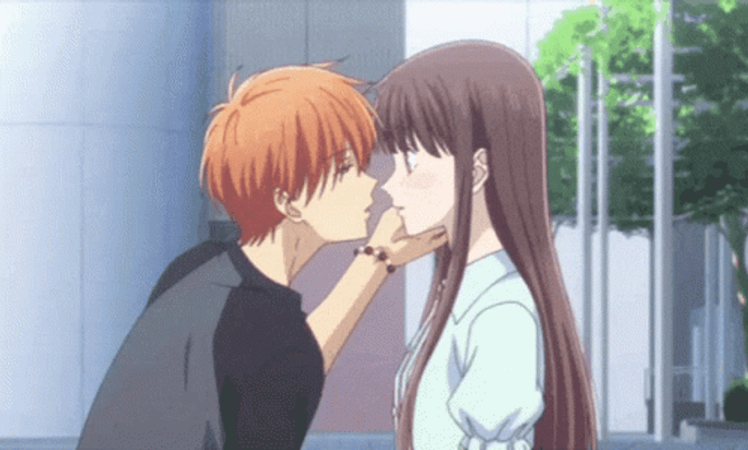 Anime Kissing 498 X 300 Gif GIF