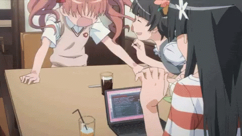 Anime Kuroko Shirai Bang Head On Desk GIF
