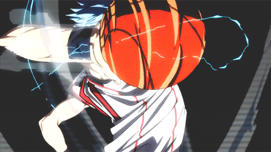 Anime Kuroko Tetsuya Basketball Amazing Power Push GIF