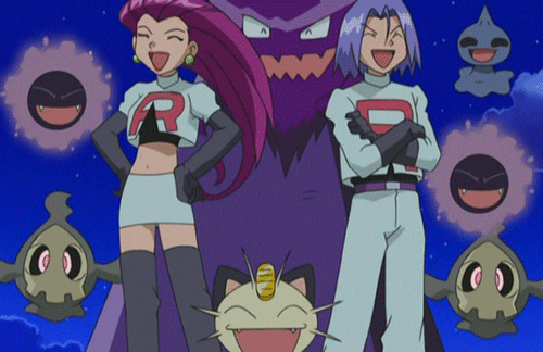 Anime Laugh Pokemon Jessie And James GIF