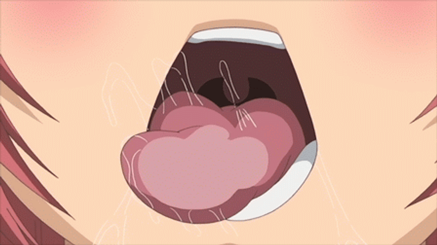 Anime Lick With Saliva GIF