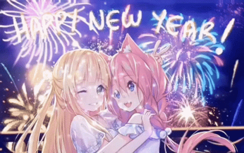 Anime Love Cute Happy New Year GIF