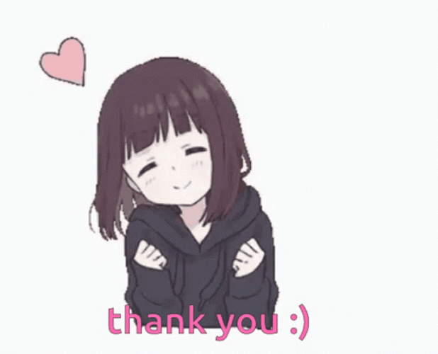 Anime Menhera Heart Smiling Thank You GIF