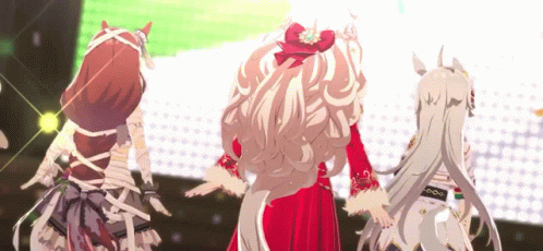 Anime Merry Christmas Group Dance GIF