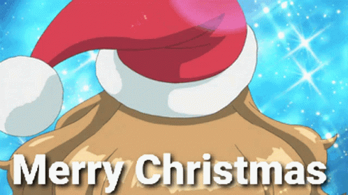 Anime Merry Christmas Santa Girl GIF