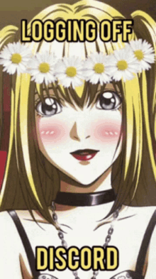 Anime Misa Amane Logging Off Discord Meme GIF