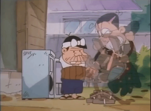 Anime Money 1970s Tensai Bakabon GIF