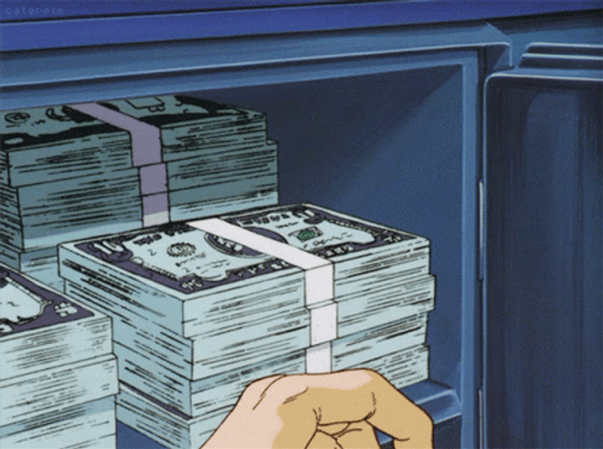 Anime Money GIFs  Tenor