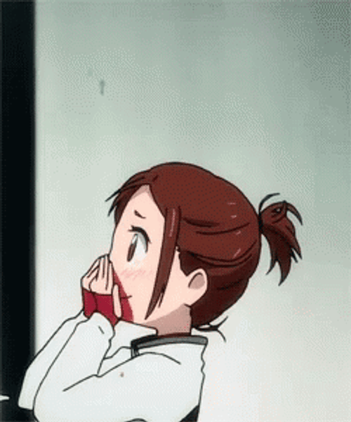 Anime Nose Bleed Umbrella Raining GIF | GIFDB.com