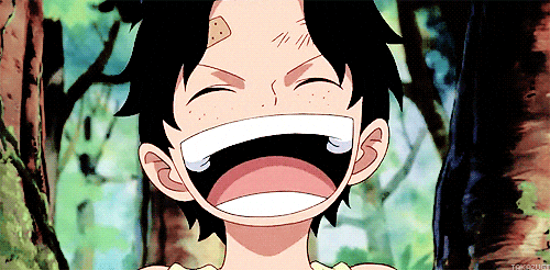 Anime One Piece Luffy Big Laugh GIF