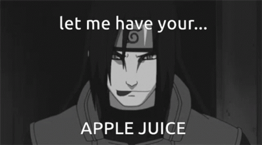 Anime Orochimaru Licking Apple Juice Meme GIF