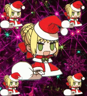 Anime Padoru Dancing Merry Christmas GIF
