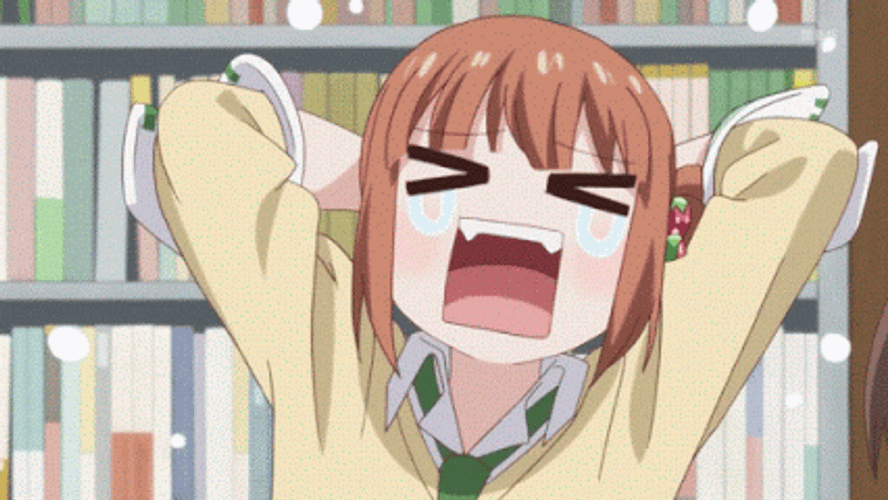 Anime Panic Frustrated GIF 
