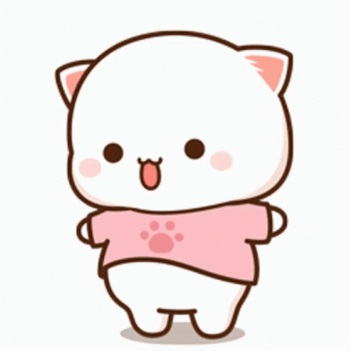 Anime Cat Happy GIF - Anime Cat Happy Paw - Discover & Share GIFs