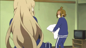 Anime Pillow Fight Gone Wrong GIF