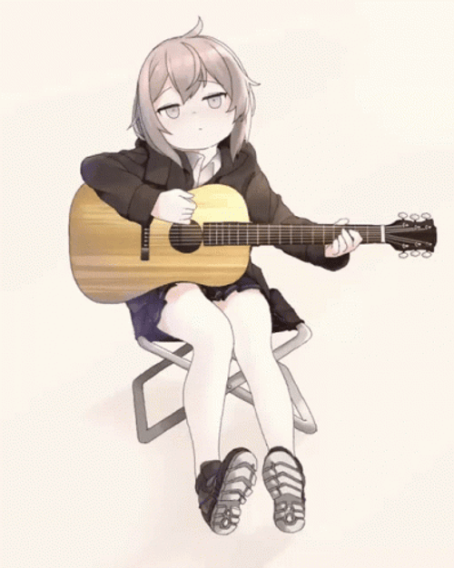 Anime Playing Guitar GIF 