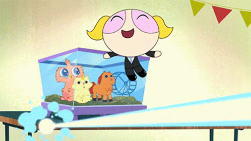 Anime Powerpuff Girl Laser Transformation GIF