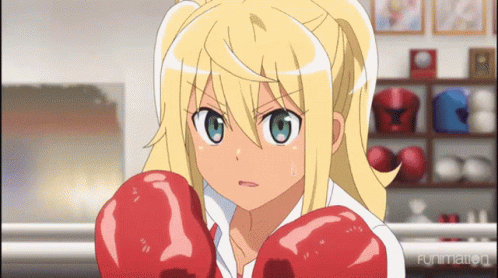 Anime Punch Hibiri Sakura GIF