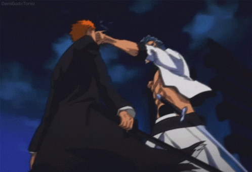 Anime Punch Ichigo Kurosaki Bleach GIF